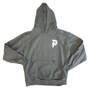 Primitive Skateboarding Mens Large Dirty P Logo Pullover Hoodie Gray Green‎ L